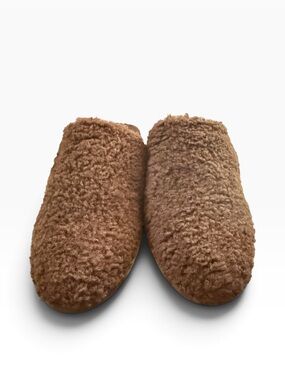 Faryl by Farylrobin VAL Chocolate Brown Fuzzy Mules Women’s Size 10 NIB